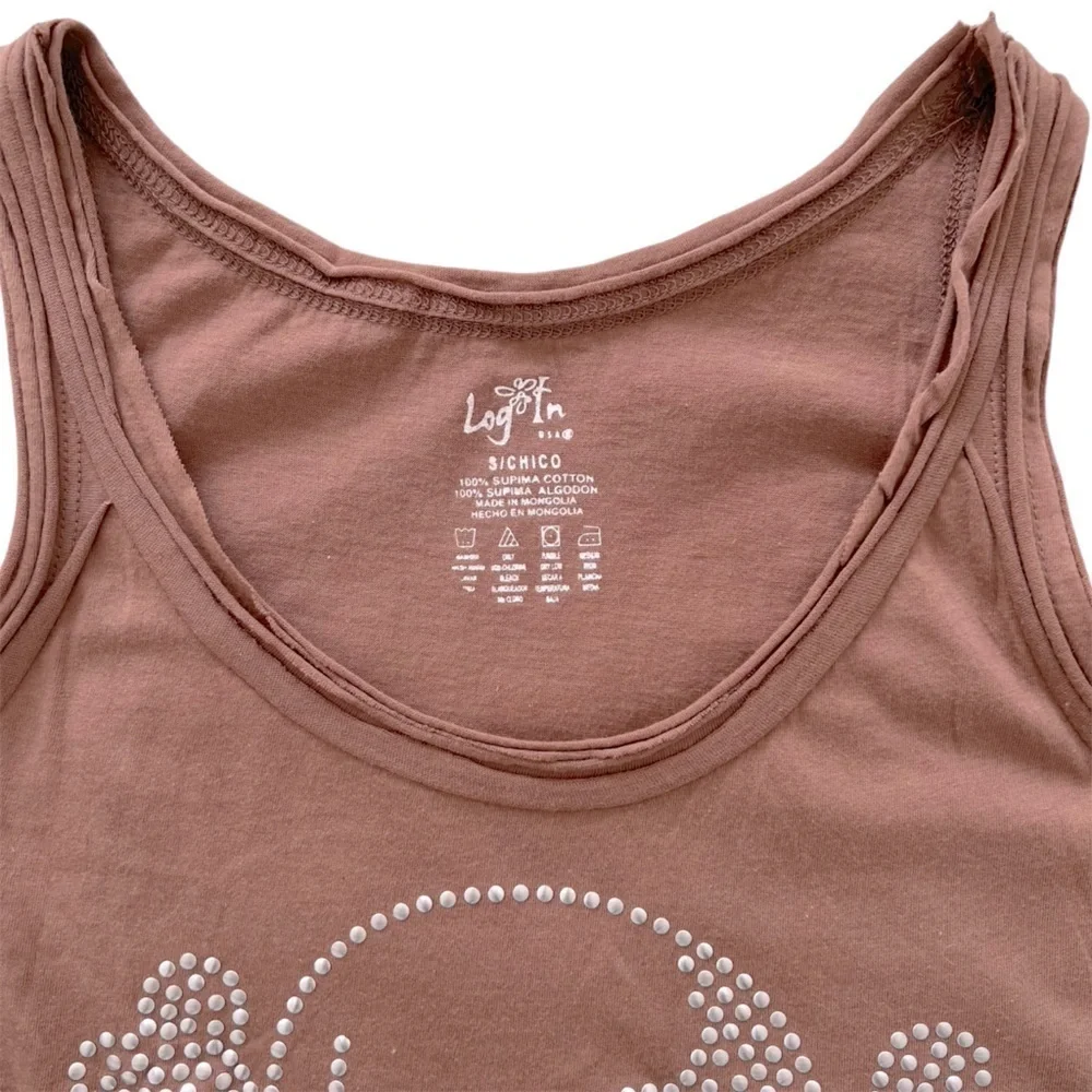 Log In Supima Cotton Scull Tank Top - Picture 3 of 4